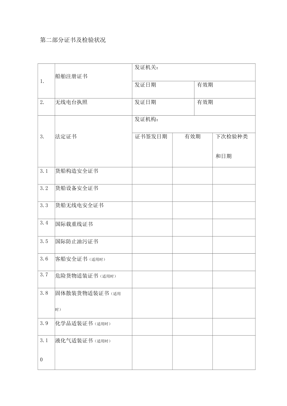 船舶状况勘验情况报告表.doc