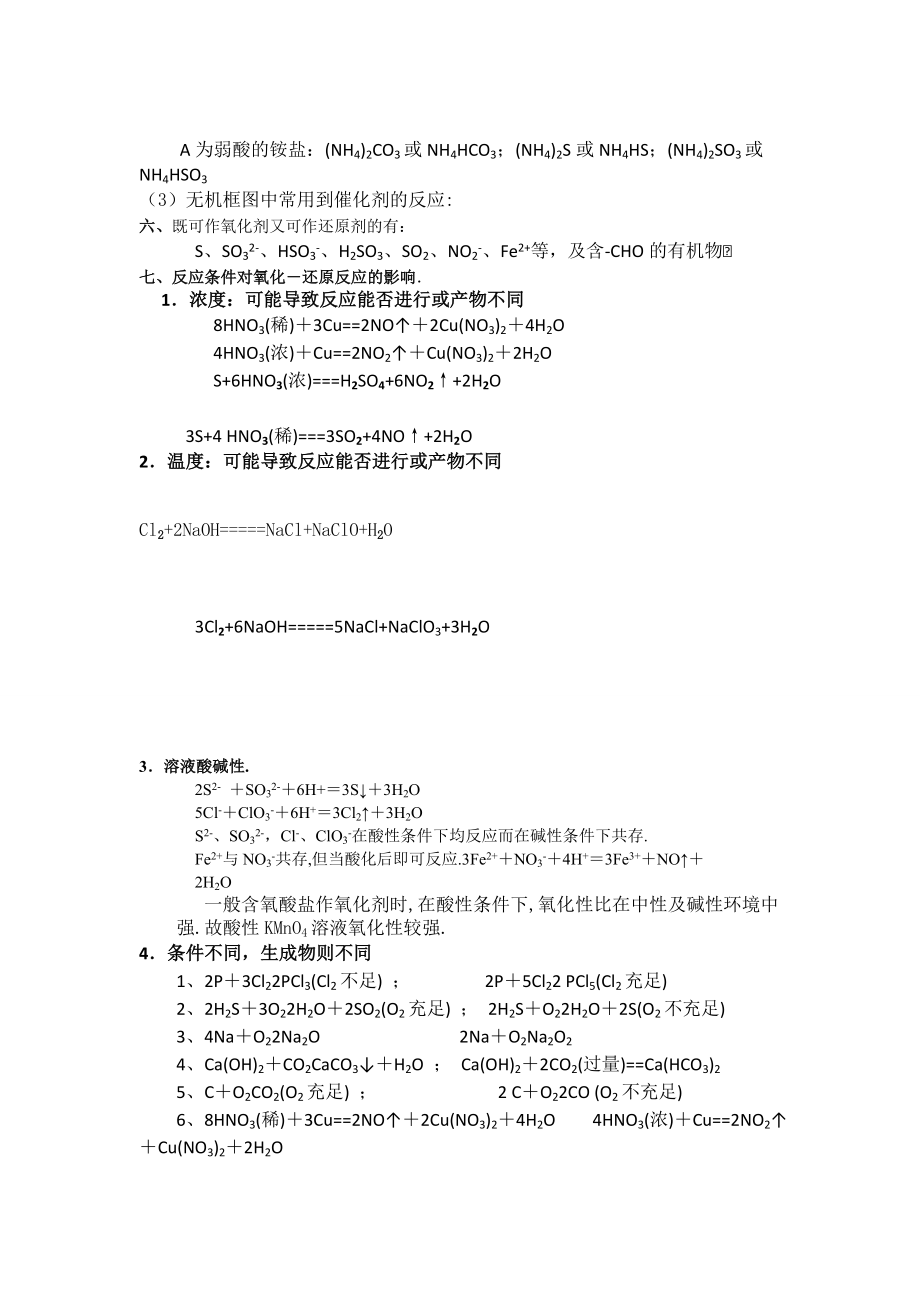 高三化学必背知识点归纳与总结.doc