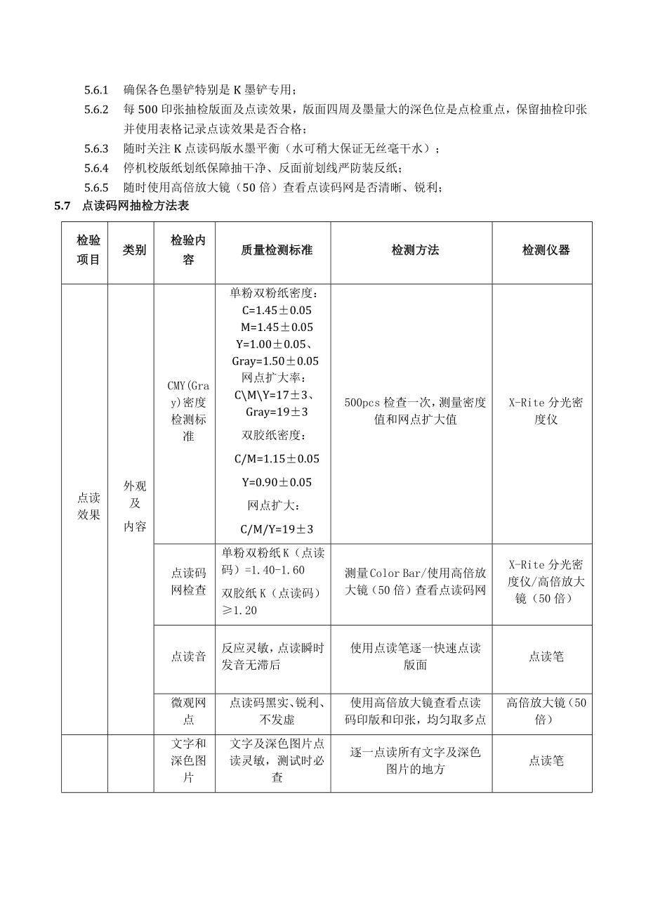 点读书印刷质量控制文件.doc