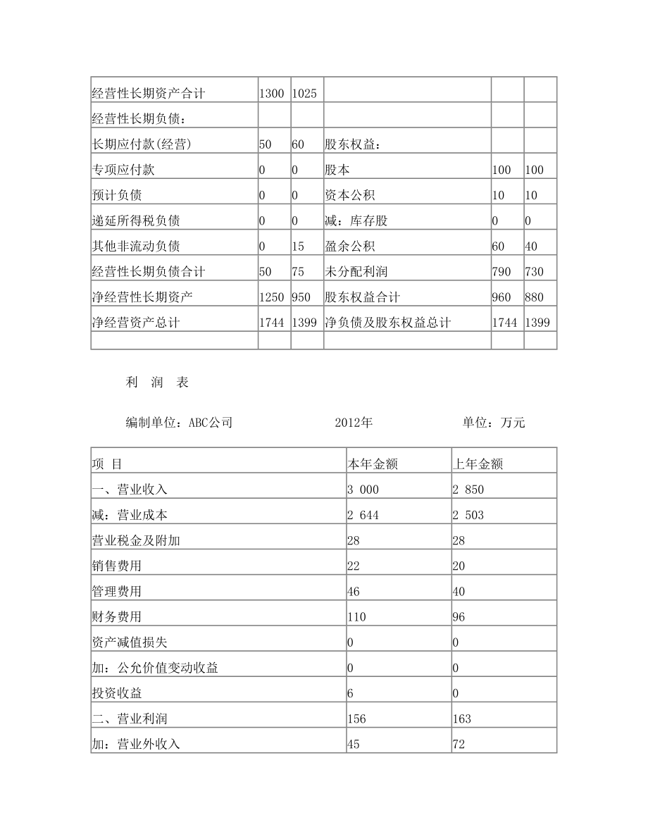 管理用资产负债表.doc