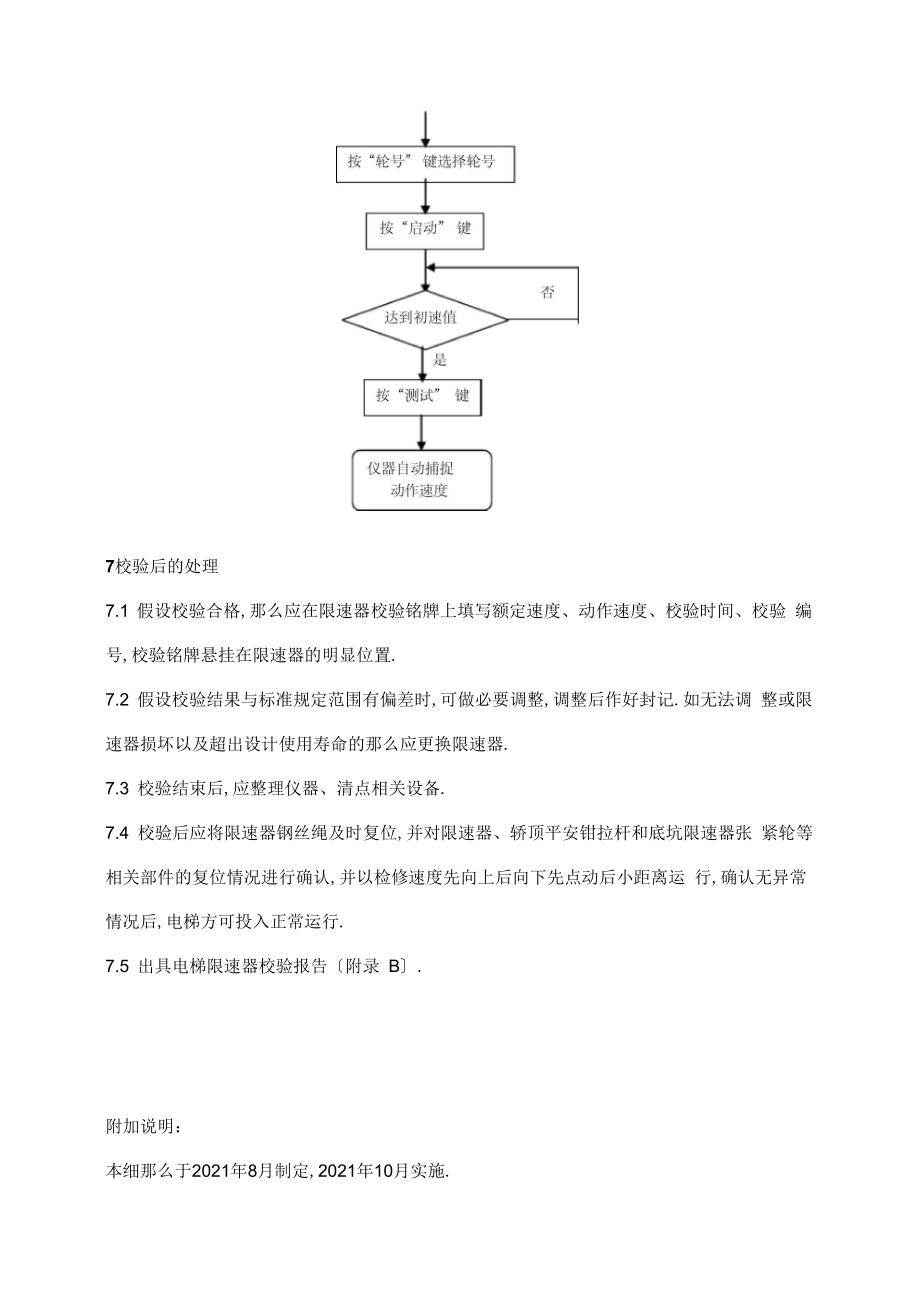 最新电梯限速器校验实施细则资料.doc