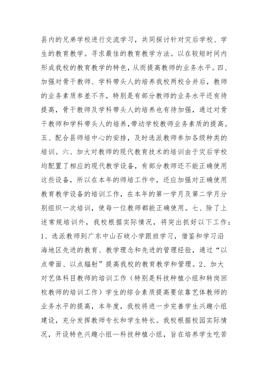 20XX小学教师培训方案3篇.doc