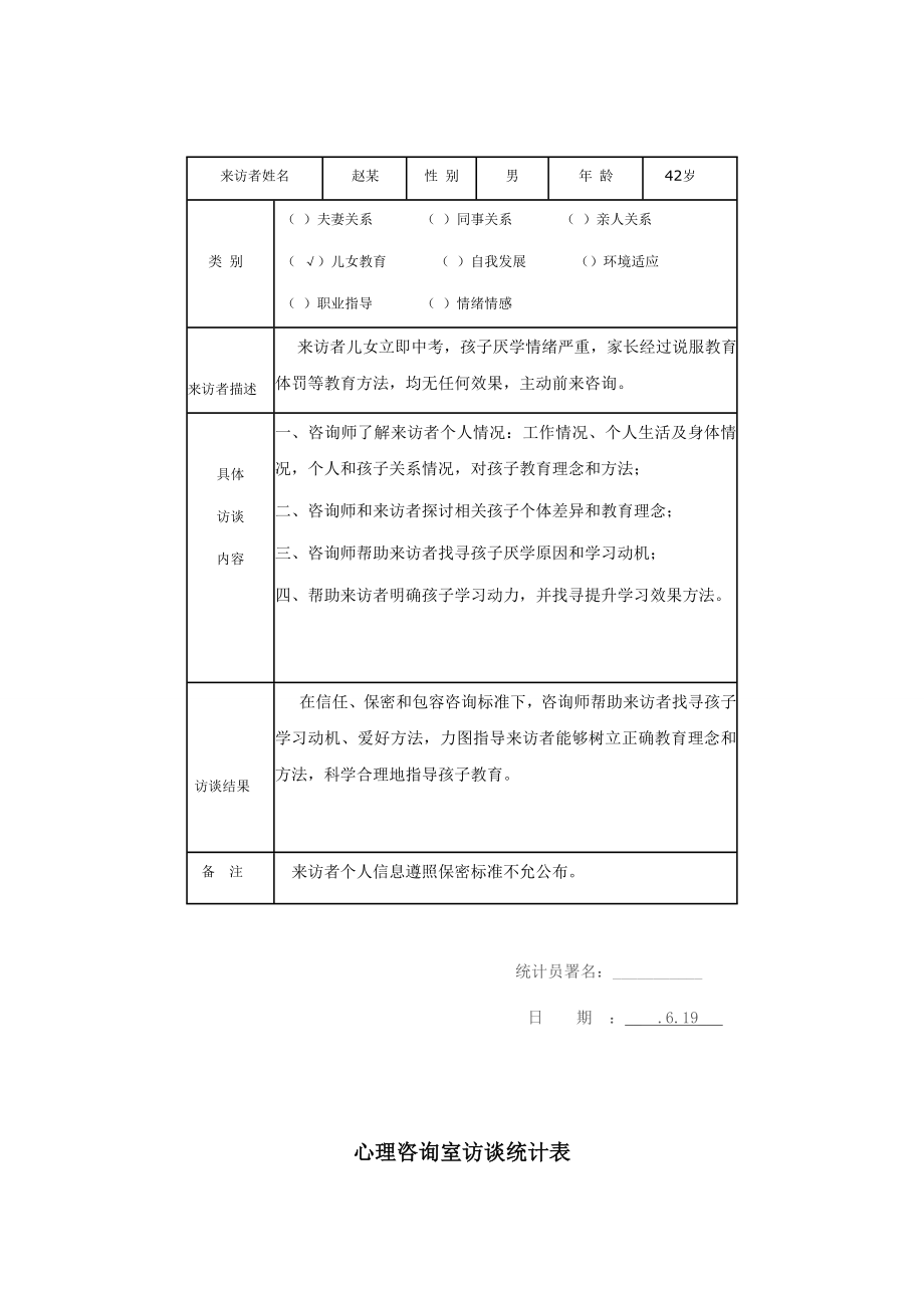 心理访谈记录表老师.doc