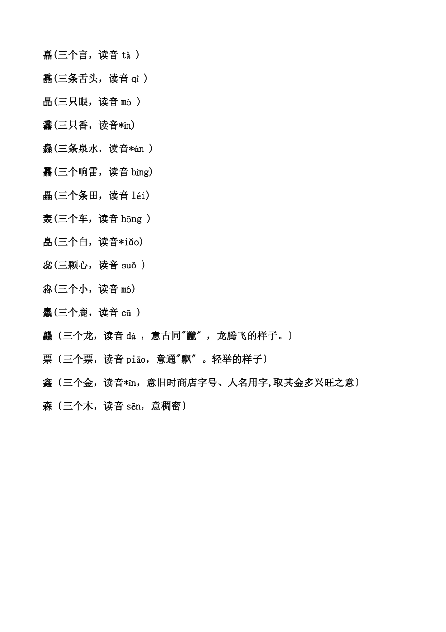 汉字生僻字大全.doc