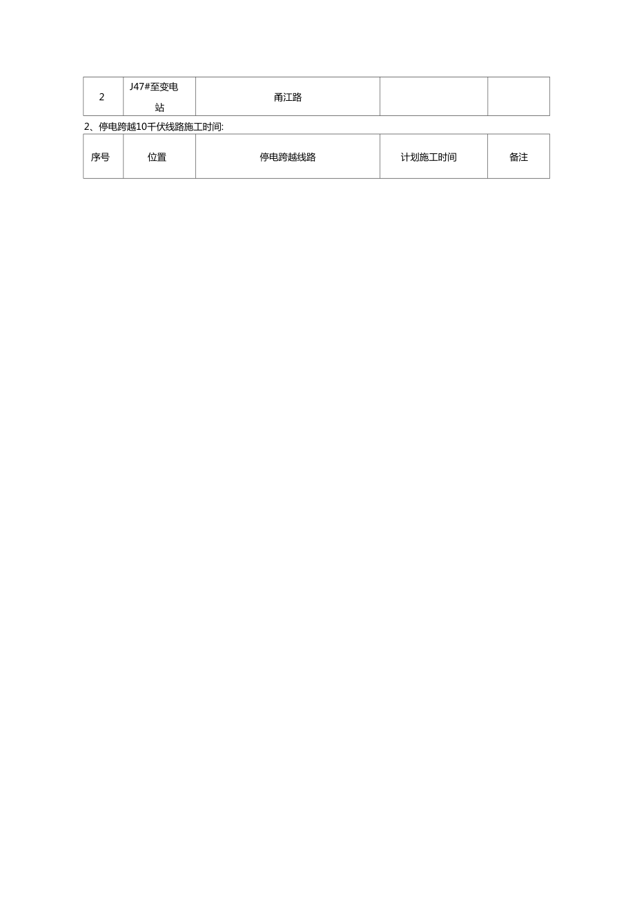 吊车牵引放线跨越公路停电10千伏线路方案.doc