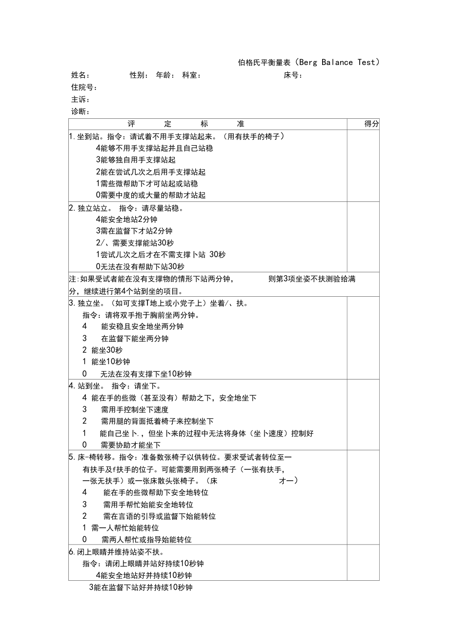 康复评定量表汇总2.doc