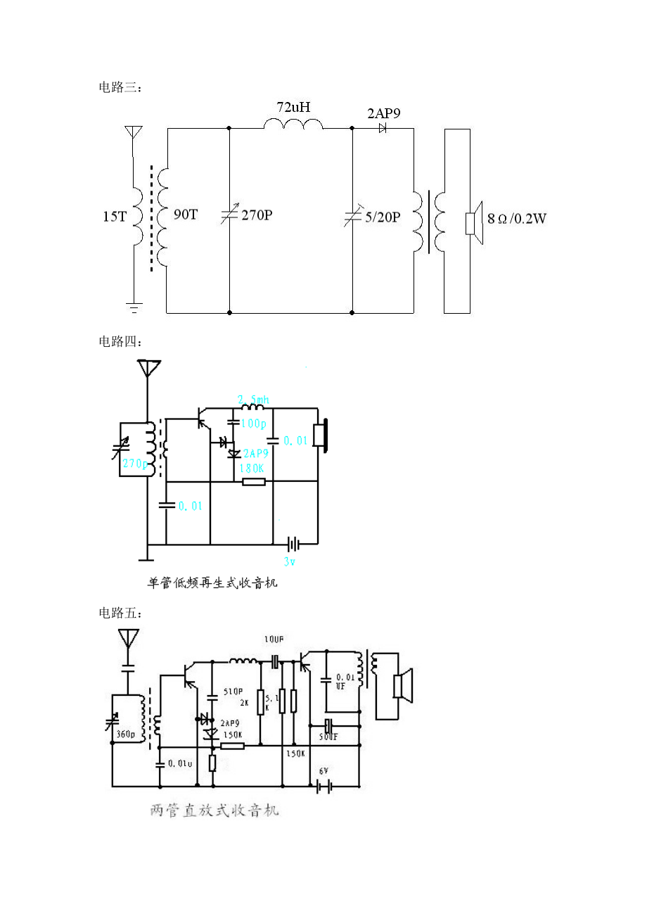 简单收音机电路图集收音机电路2.doc