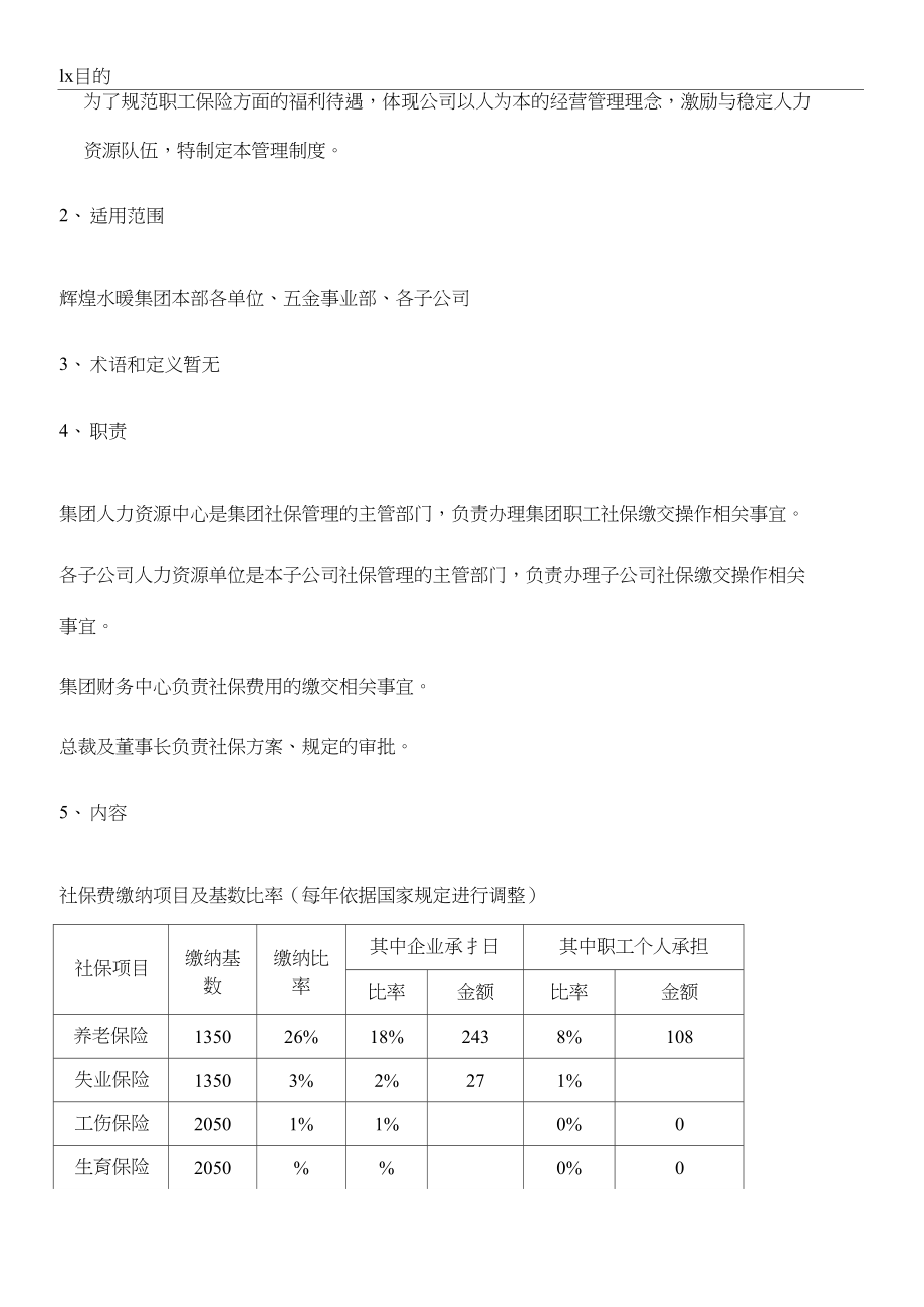 五险一金管理规定.doc