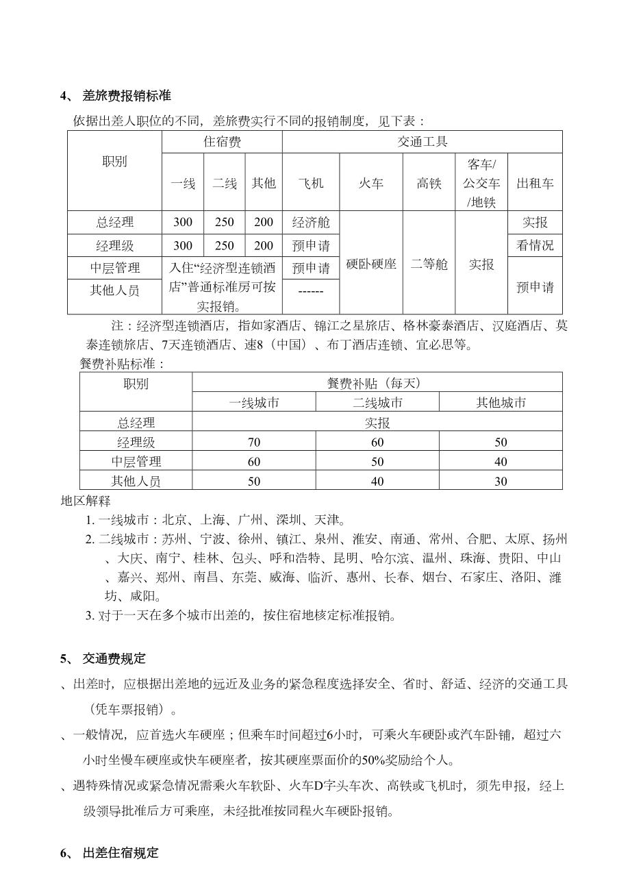 公司差旅及出差补贴规定(小公司).doc