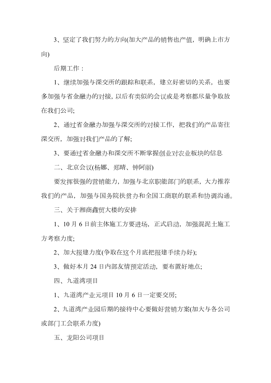 公司高管会议纪要.doc