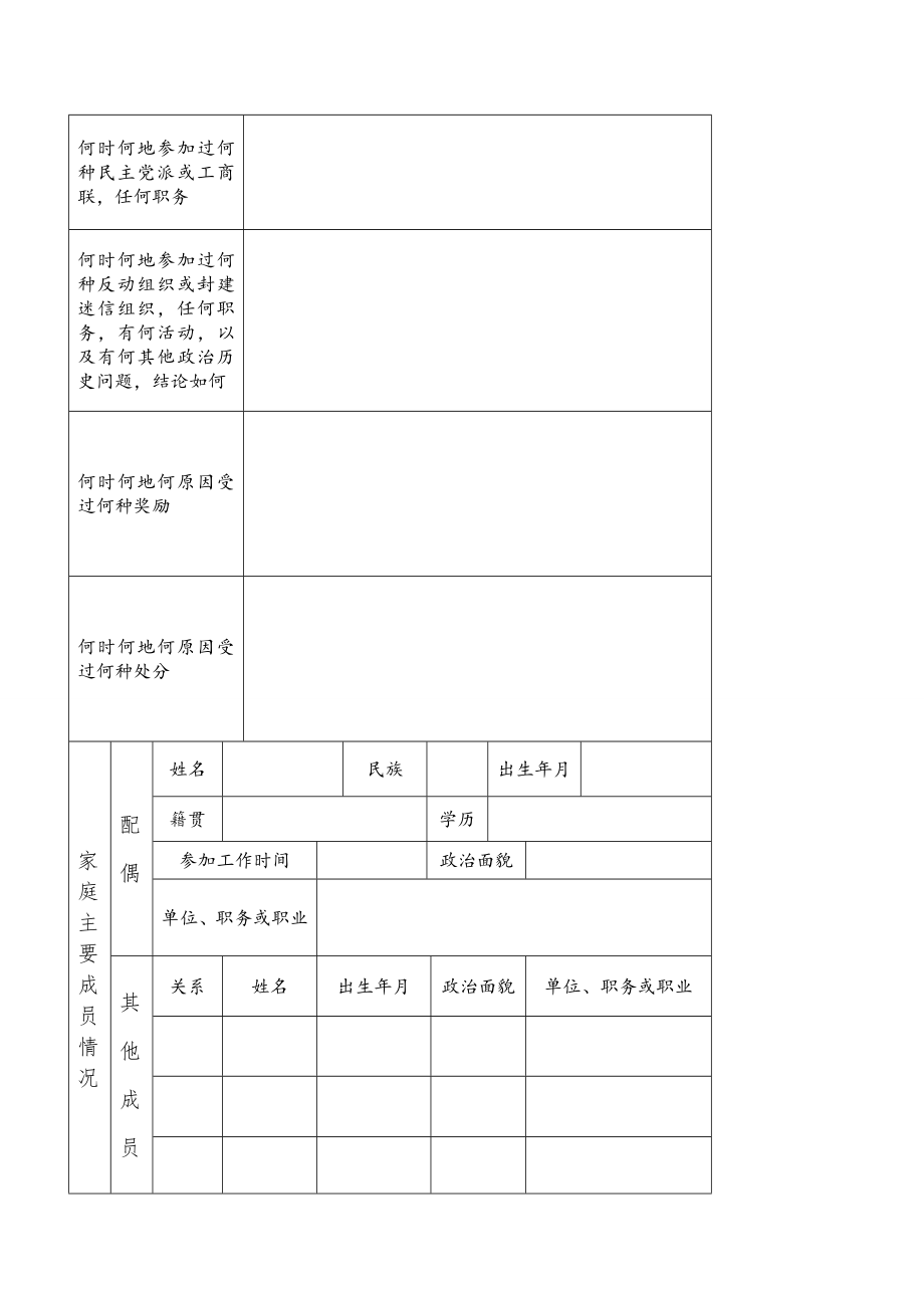 入党志愿书完整空表.doc