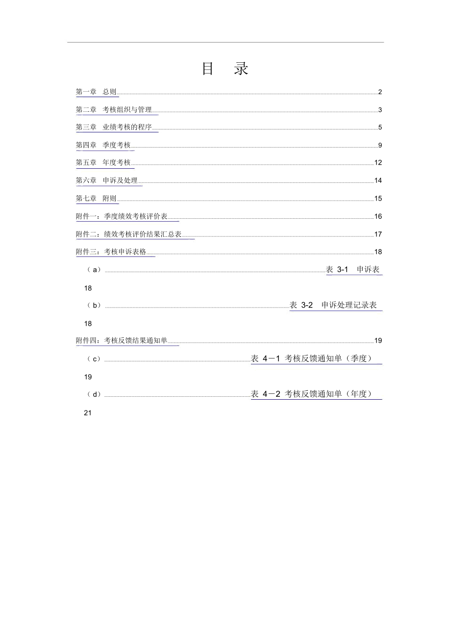 城市建设发展公司业绩考核管理制度.doc