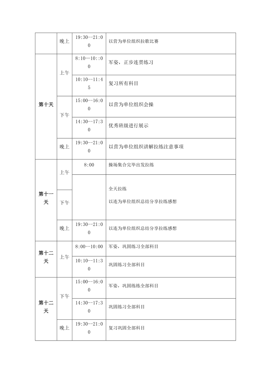 天军训训练计划.doc