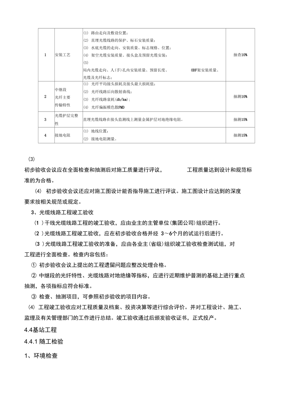 电信工程施工质量检查与验收管理规程.doc