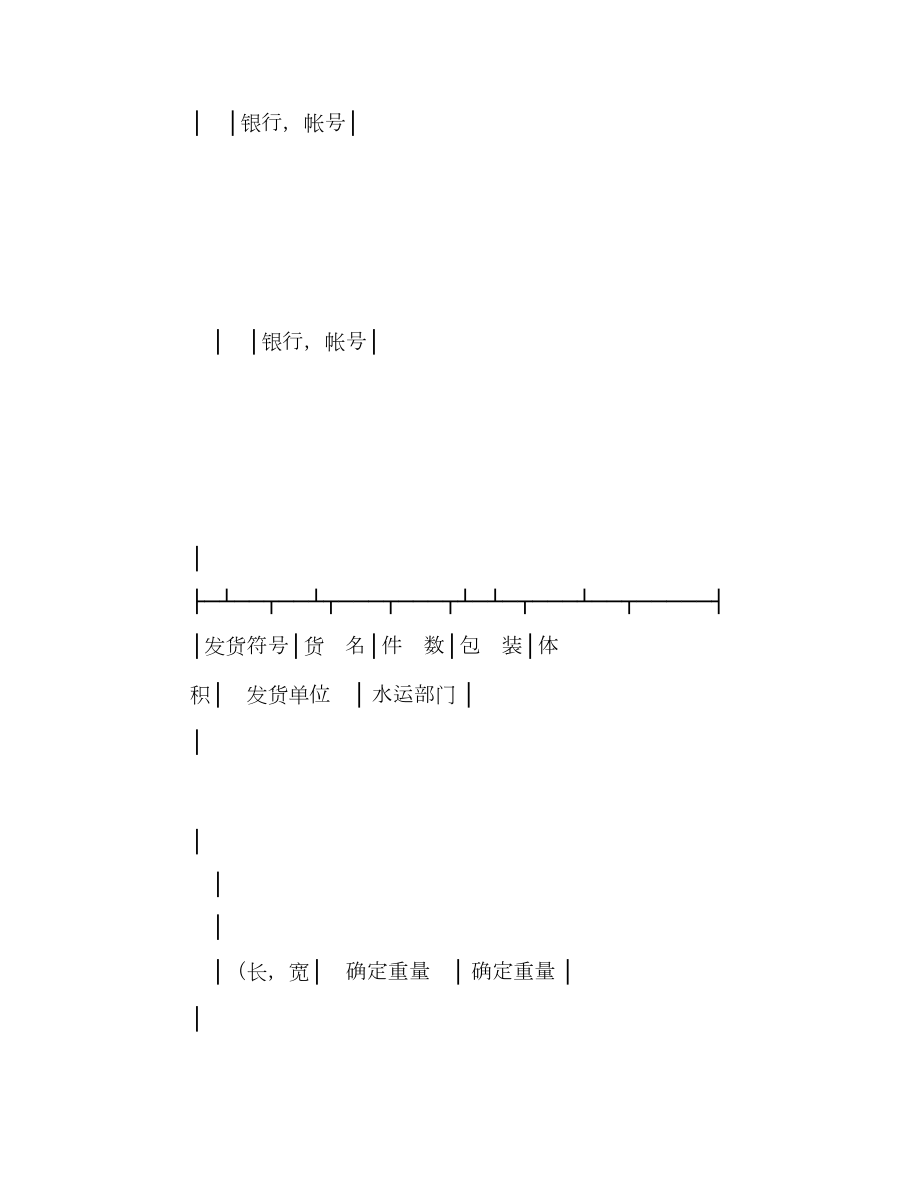 海、江、河联运货物水运合同登记单.doc