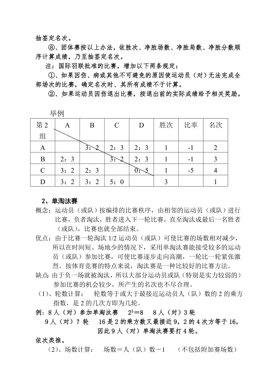 羽毛球竞赛编排知识.doc