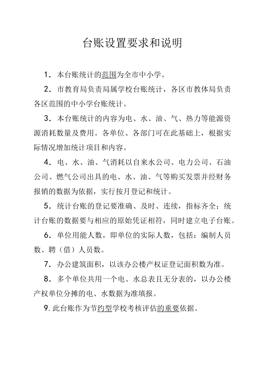 能源消耗统计表公共机构能耗统计台账.doc