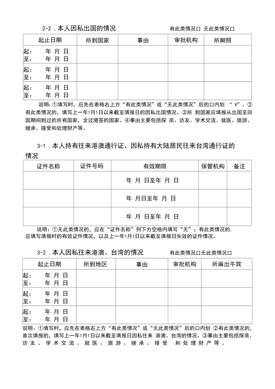 领导干部个人重要事项报告表.doc