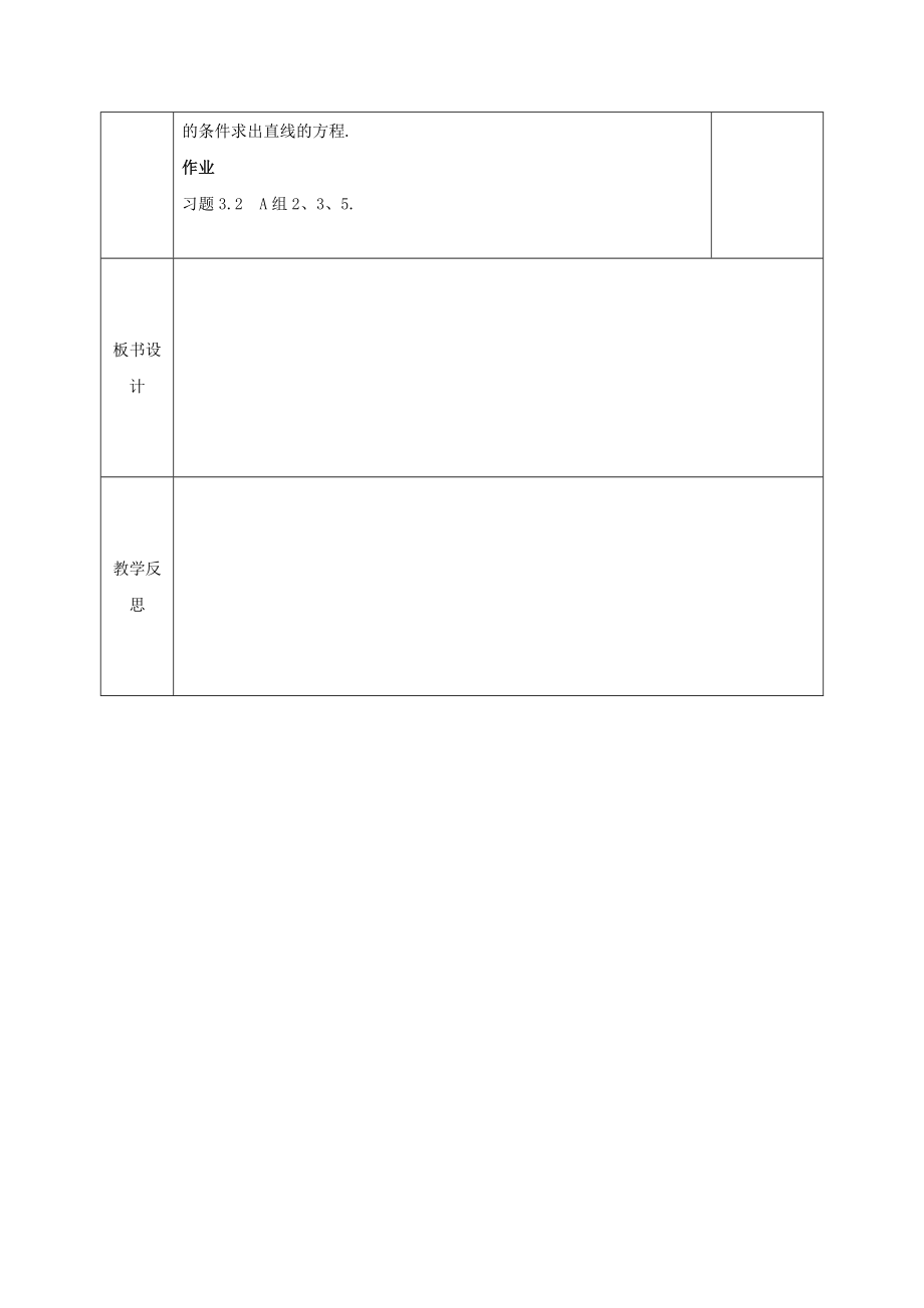 高中数学第三章直线与方程3.2.1直线的点斜式方程教案新人教A版必修.doc