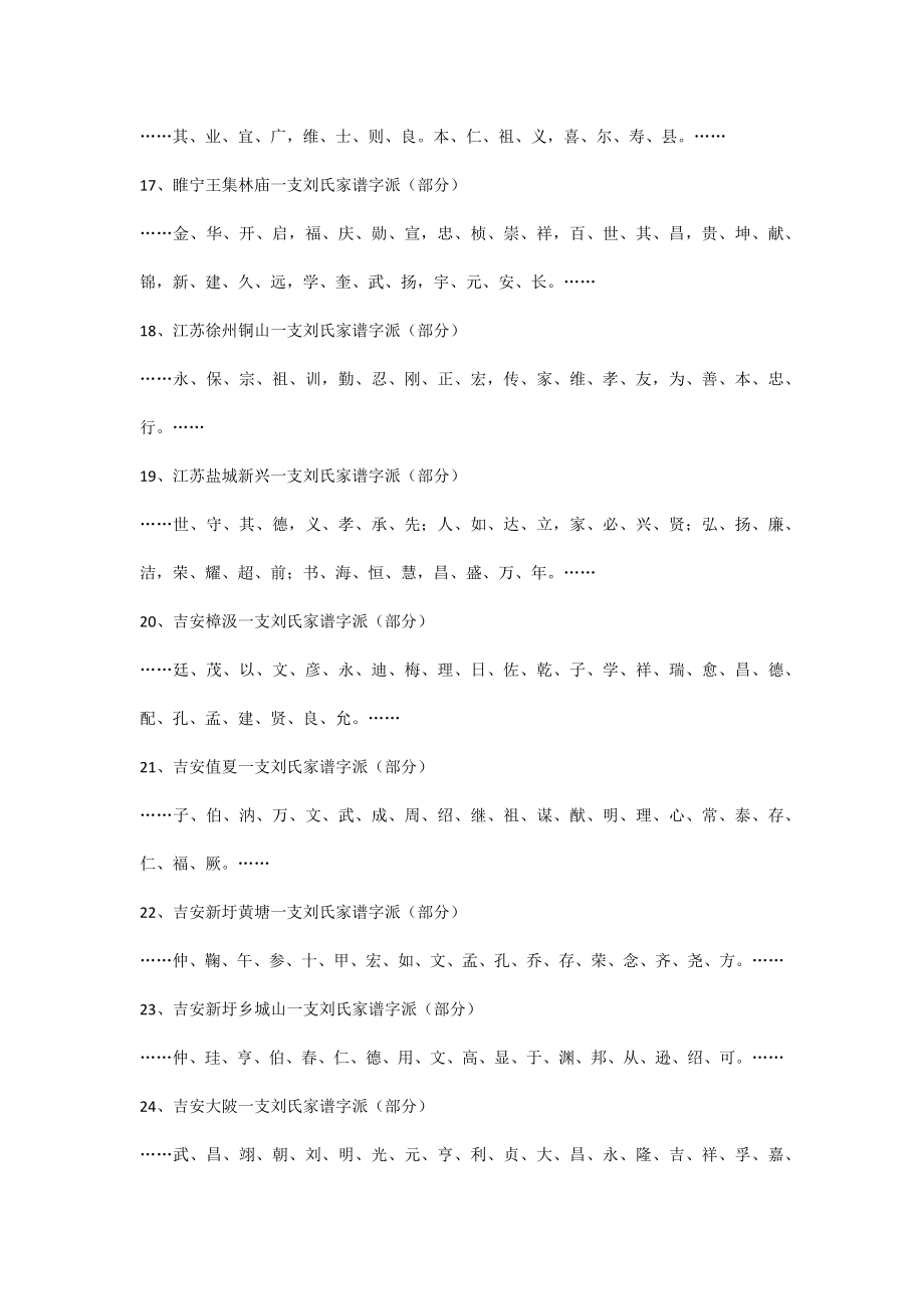 刘氏家谱及字辈.doc