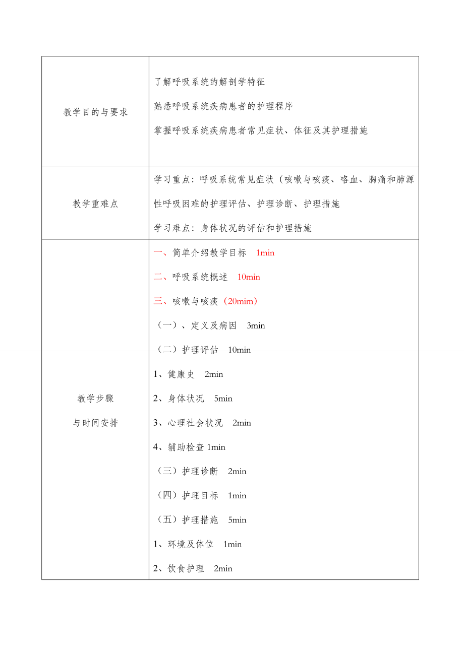 内科护理学教案.doc