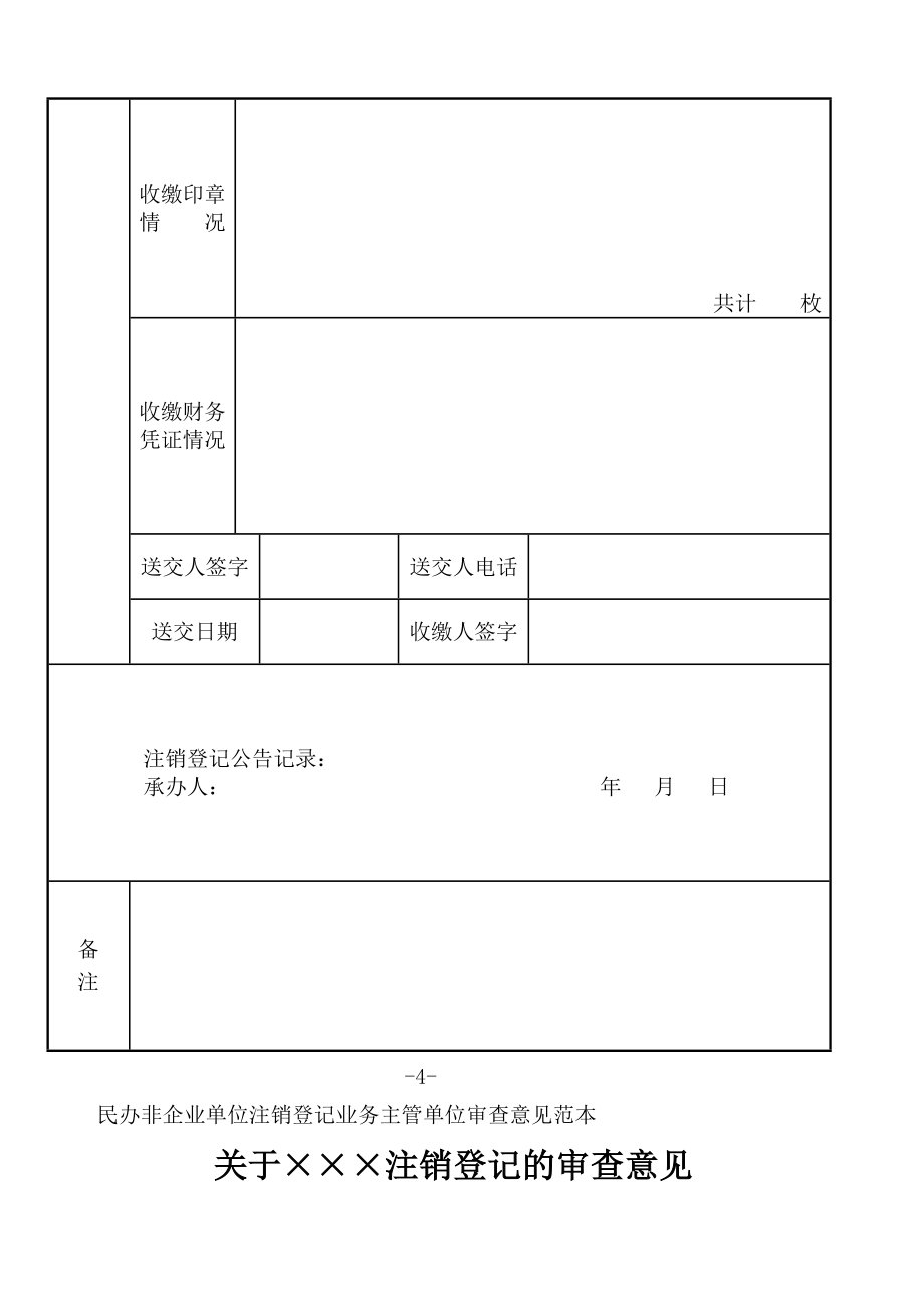 民办非企业单位注销登记申请书范本.doc