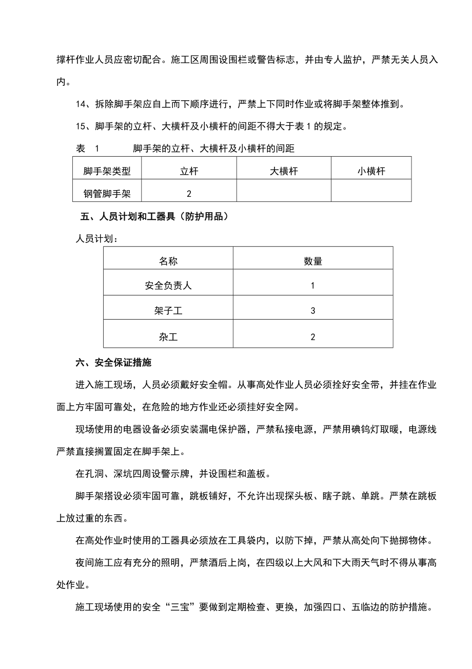 钢管脚手架搭建施工方案.doc