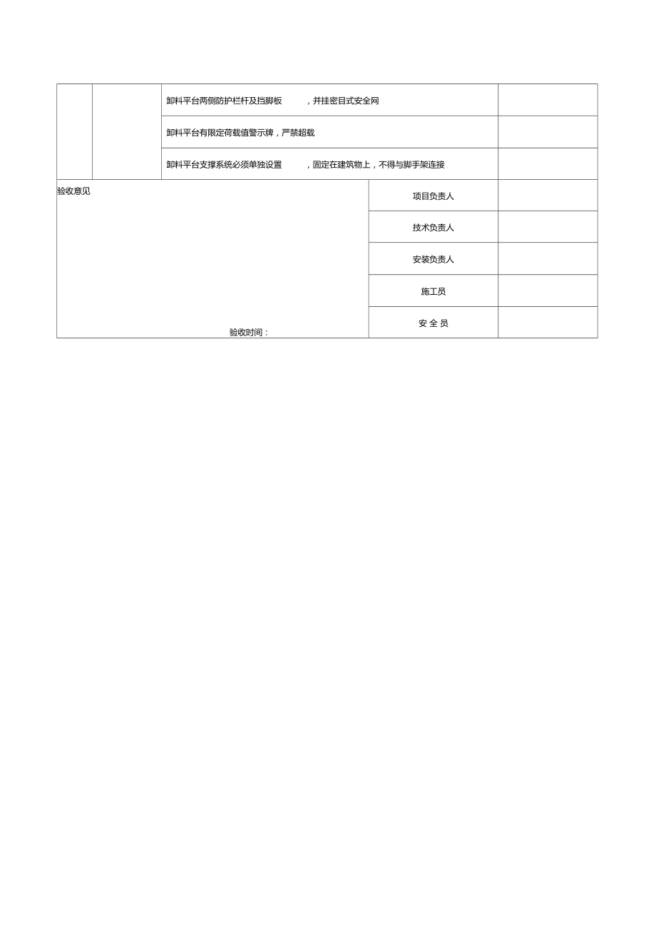 脚手架验收表格模板.doc