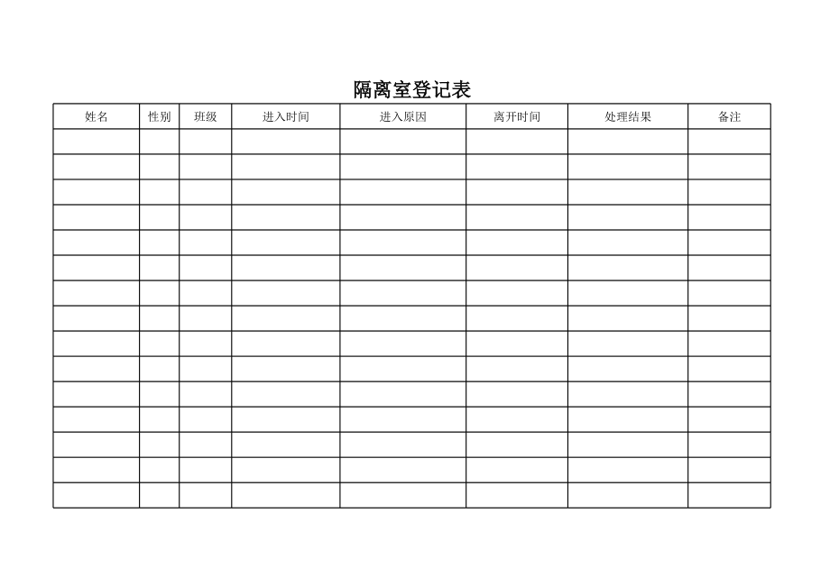 隔离室登记表.xls