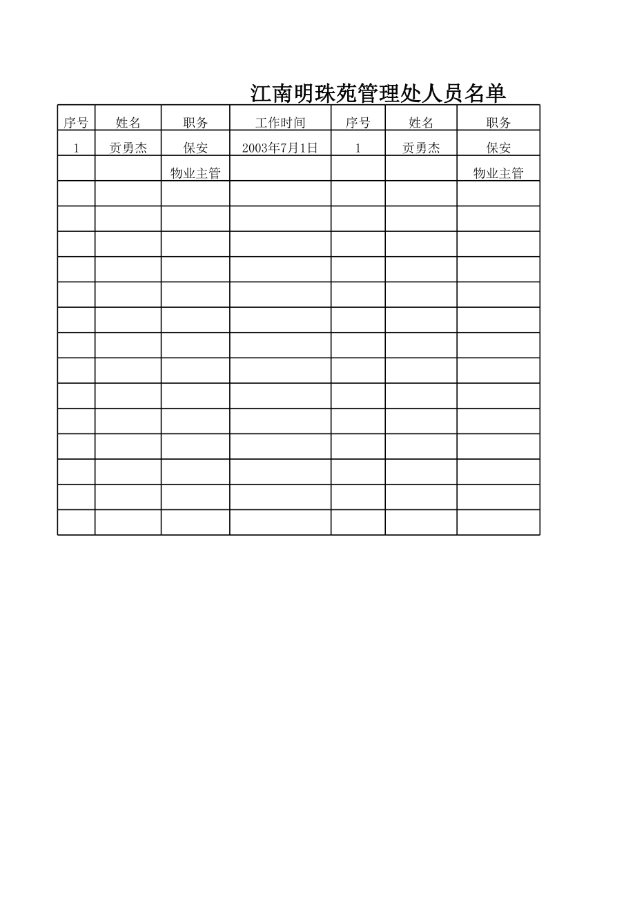 保安服装领用登记表.xls