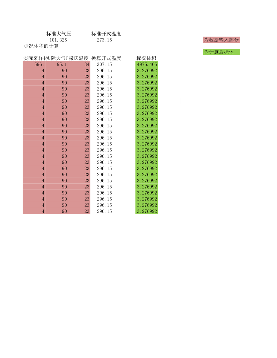 标况体积计算公式.xls