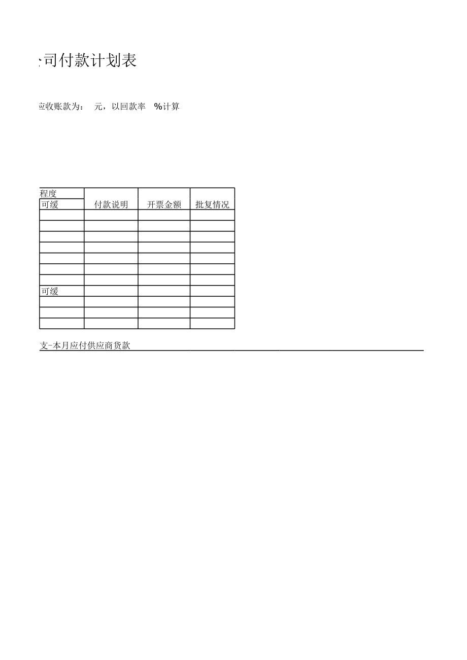 公司付款计划表 (2).xls