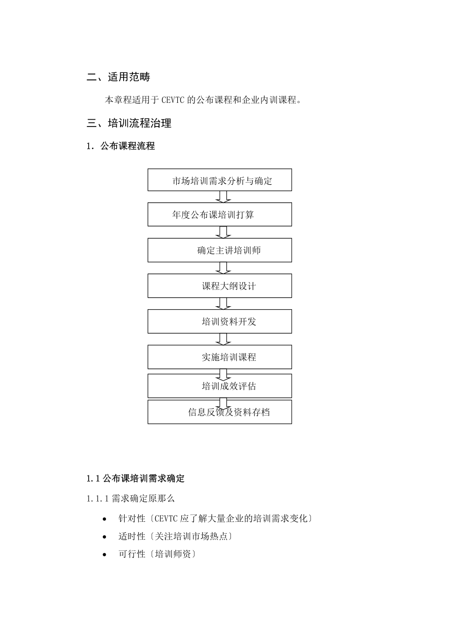 【人事制度】培训管理流程与制度.doc