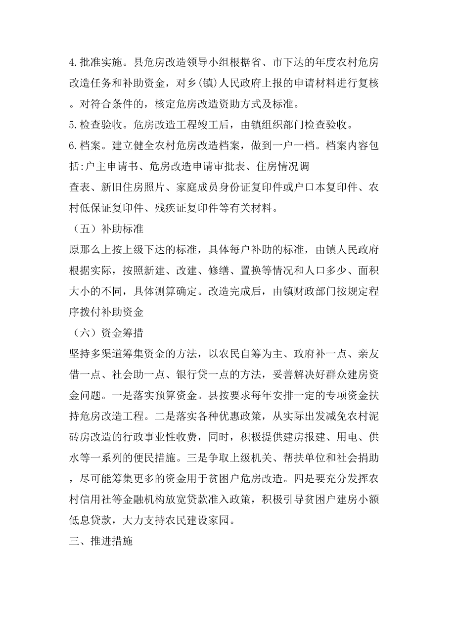 乡镇危房改造复核方案.doc