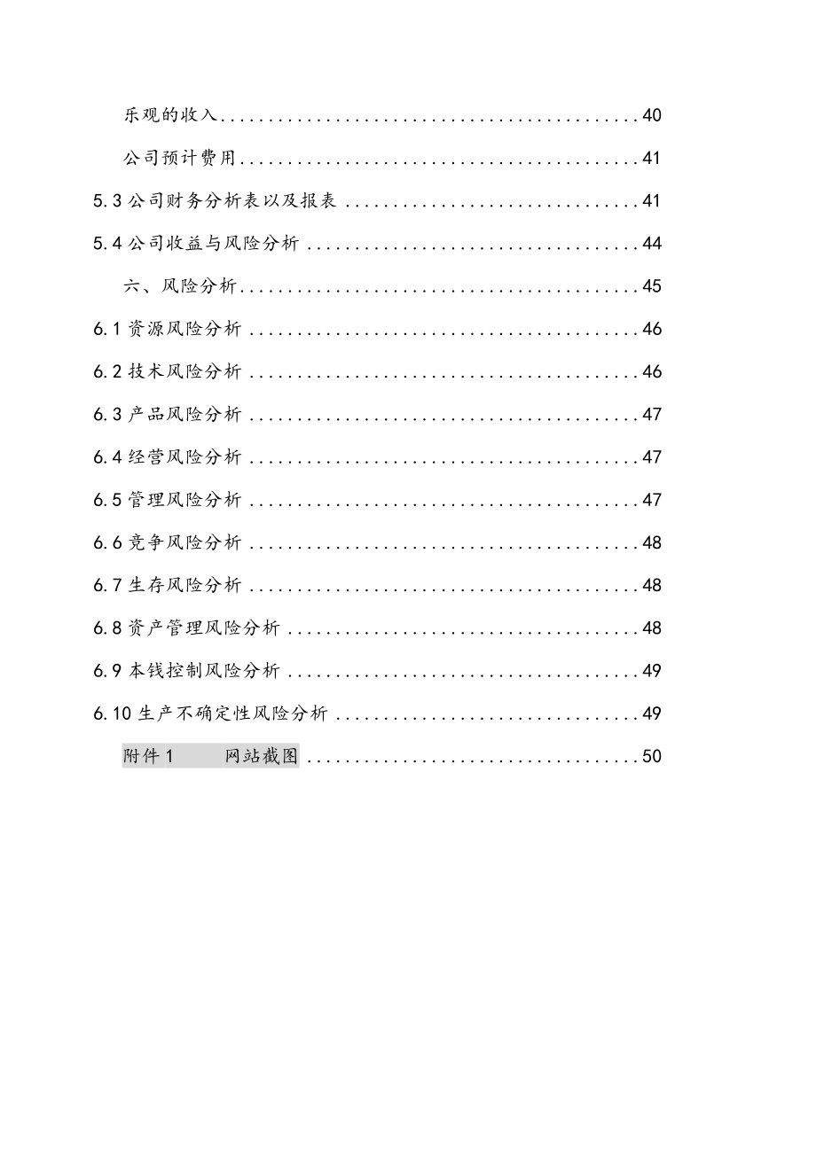 无限动漫有限责任公司创业计划书.doc