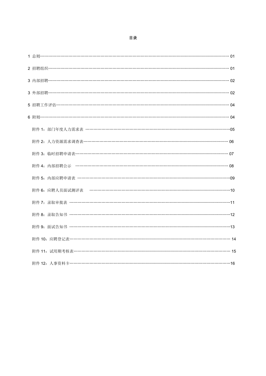 企业招聘管理新版制度样稿.doc