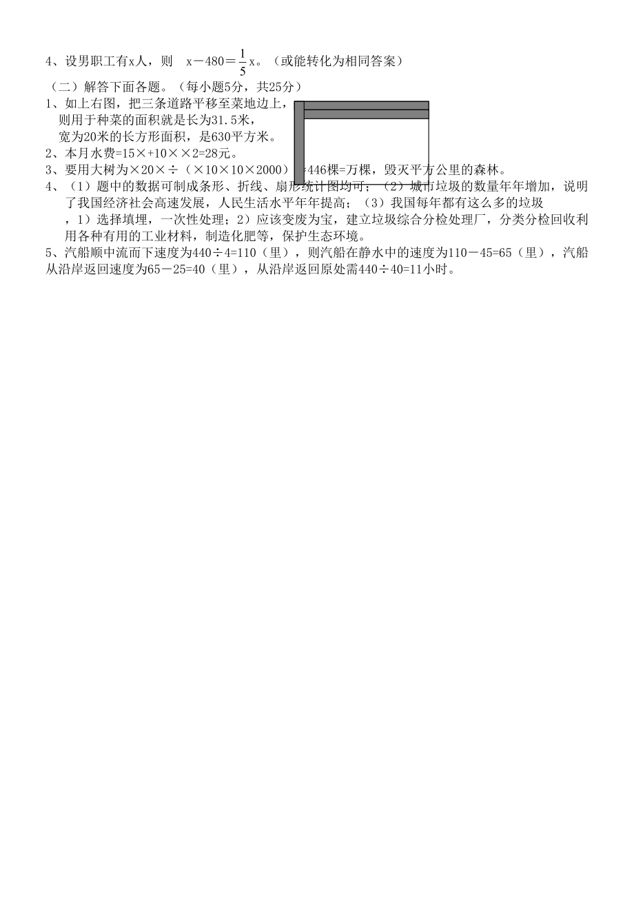 实验初中初一新生招生考试数学试卷.doc