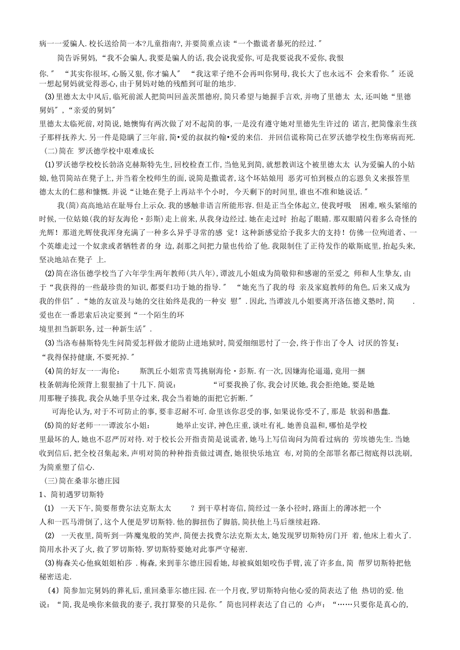 中考名著复习简爱2.doc