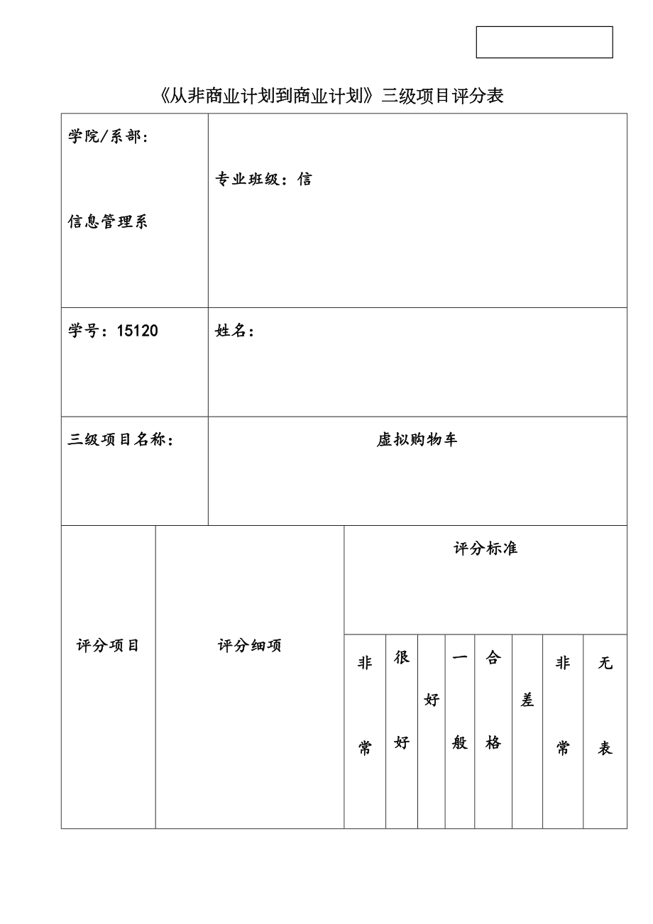 从非商业计划到商业计划项目报告.doc