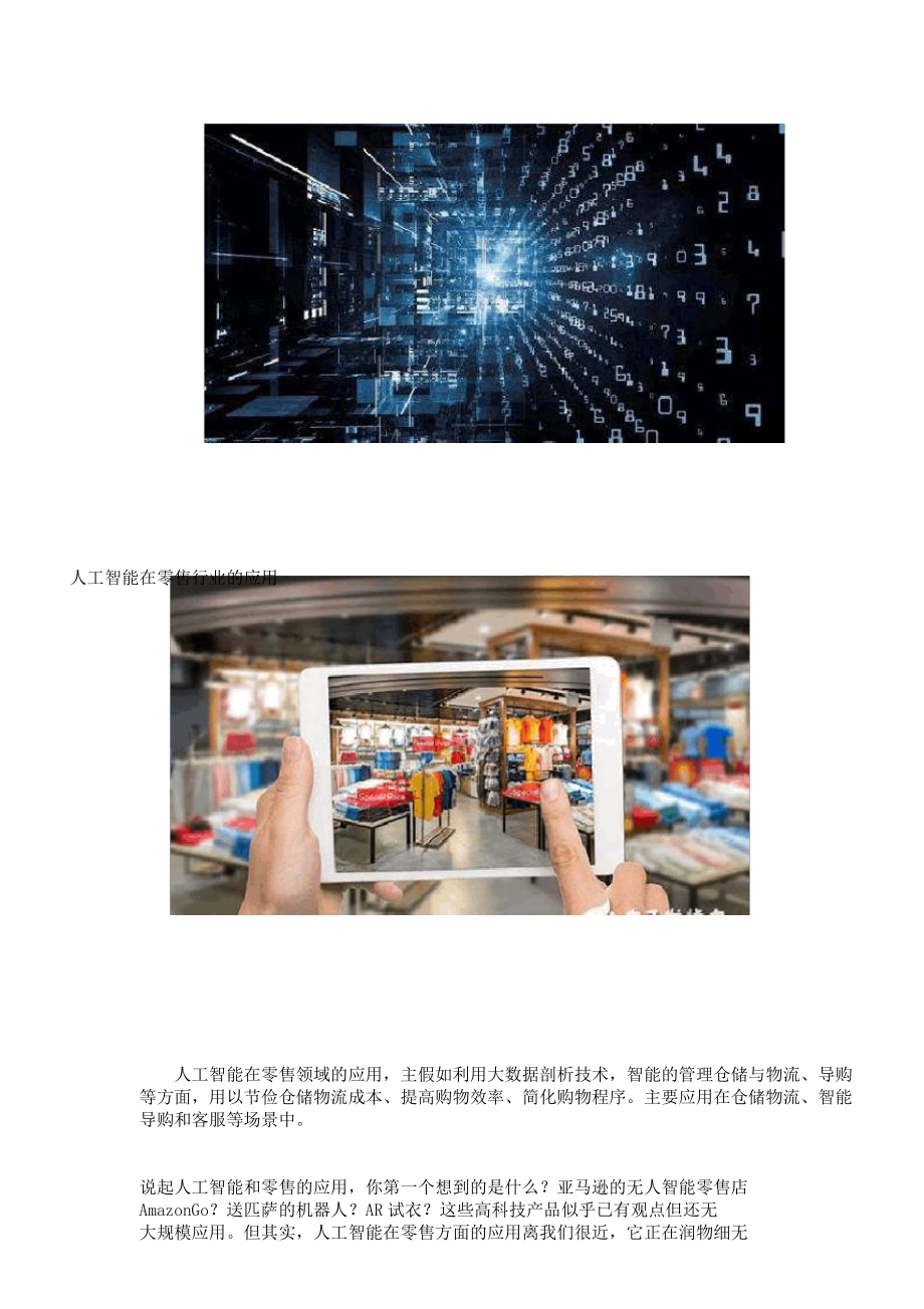 AI人工智能技术应用范围及标准案例.doc