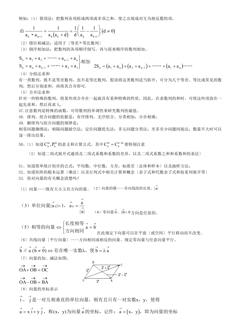 最新上海高考数学知识点重点详解.doc