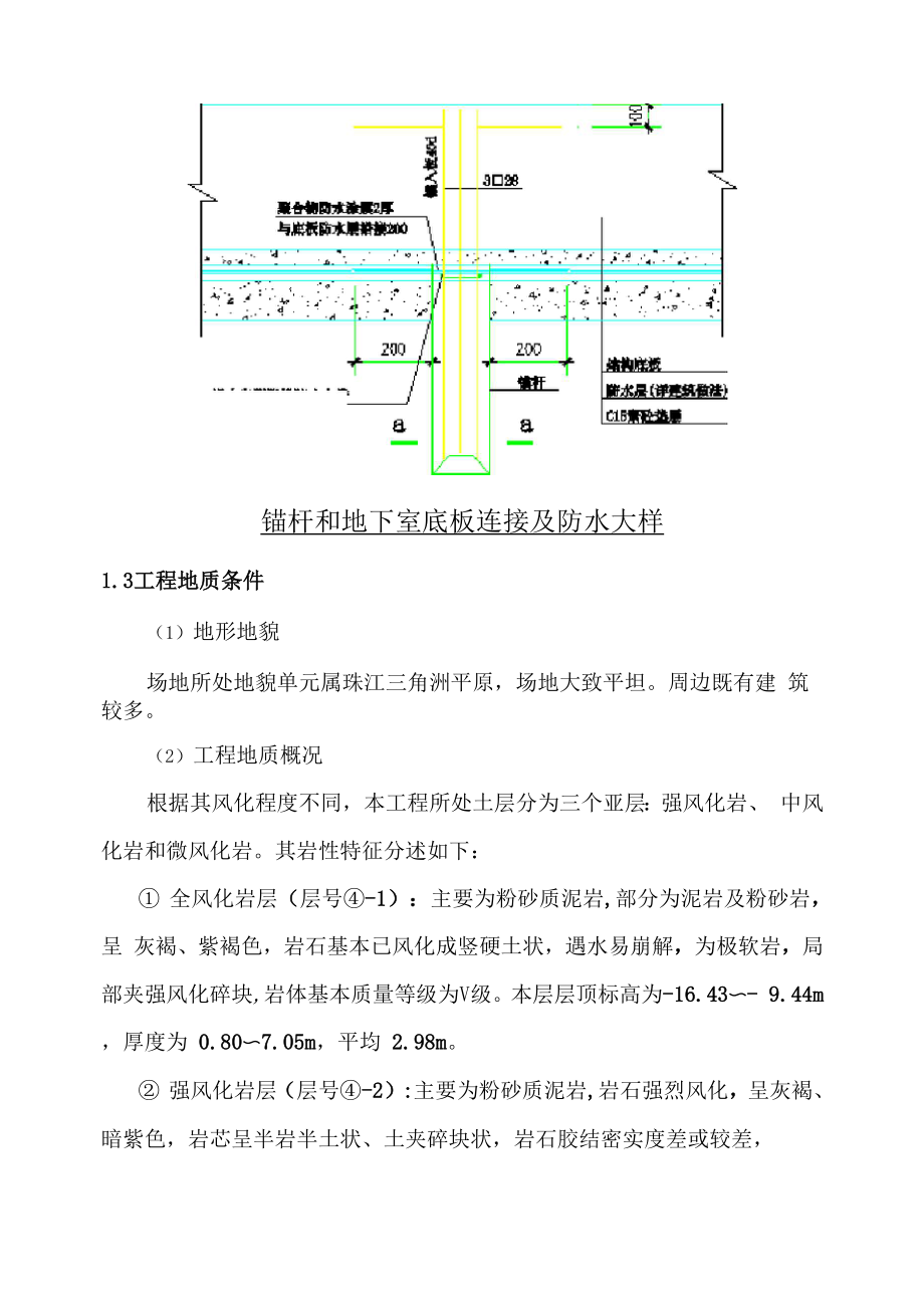 抗拔锚杆施工方案模板.doc