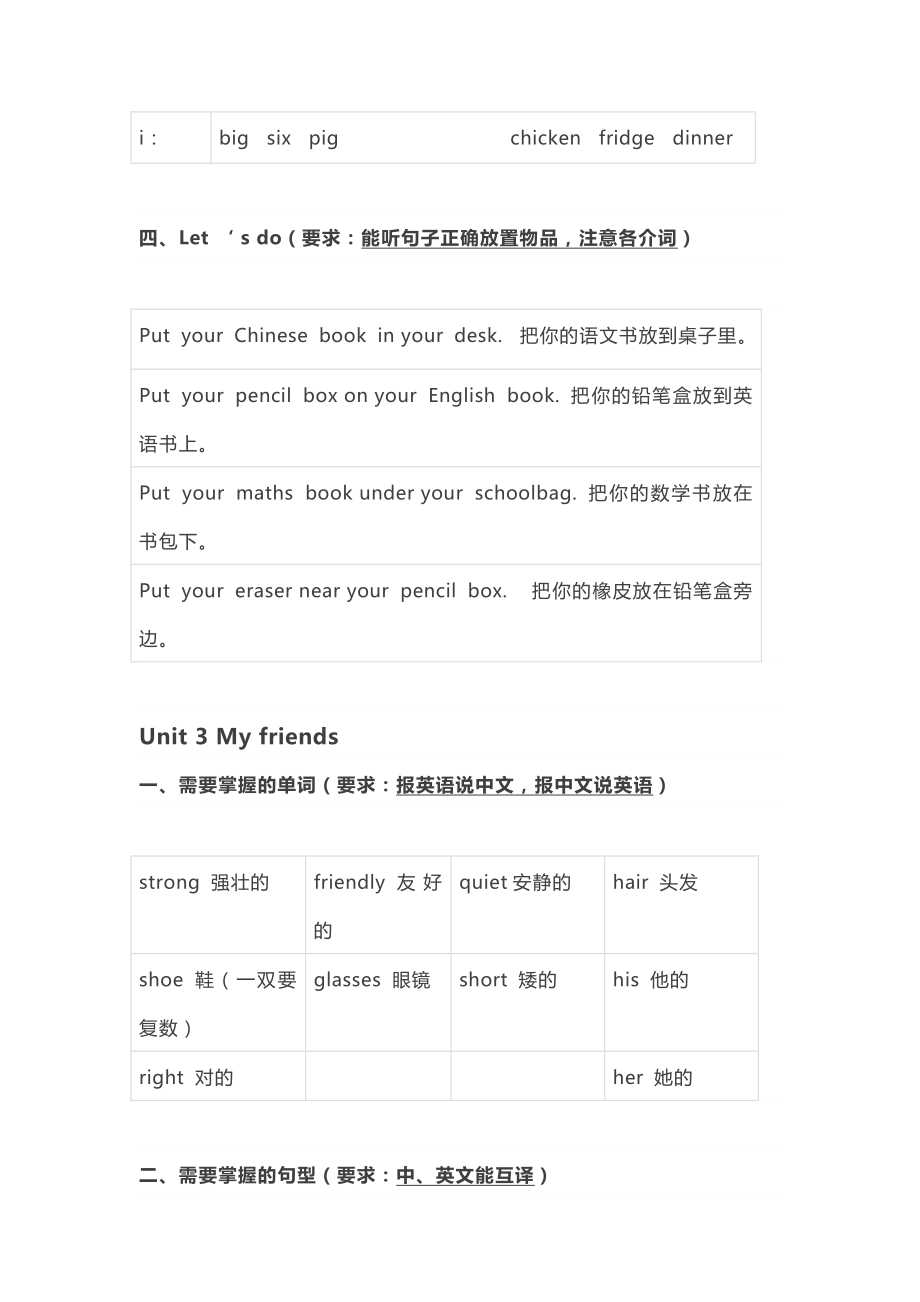 人教版(PEP)小学四年级英语上册知识点.doc