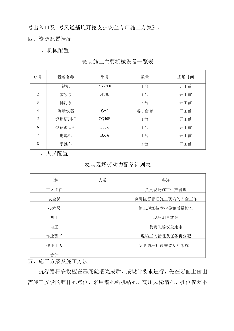 抗拔锚杆方案2.doc