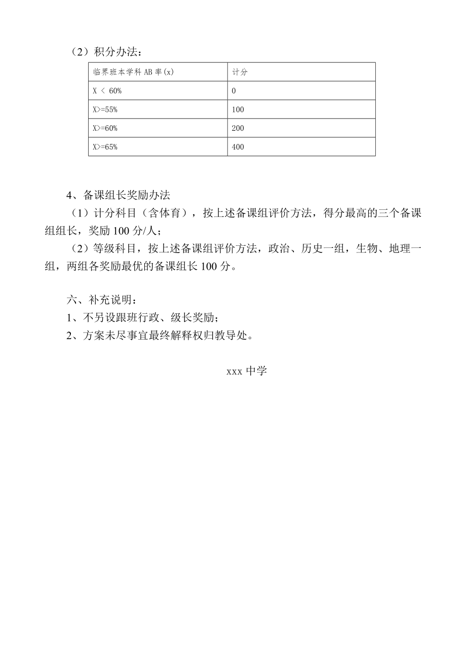 中考教师奖励方案.doc