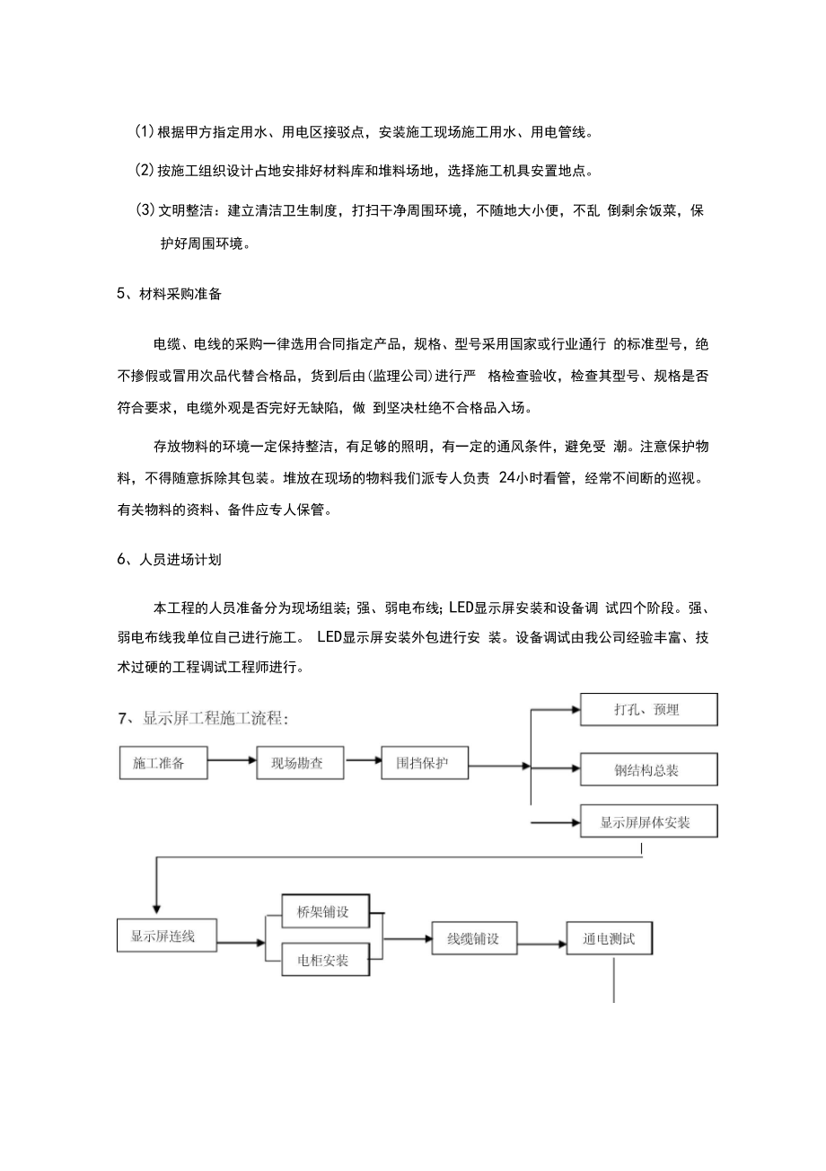 大屏施工组织方案解析.doc