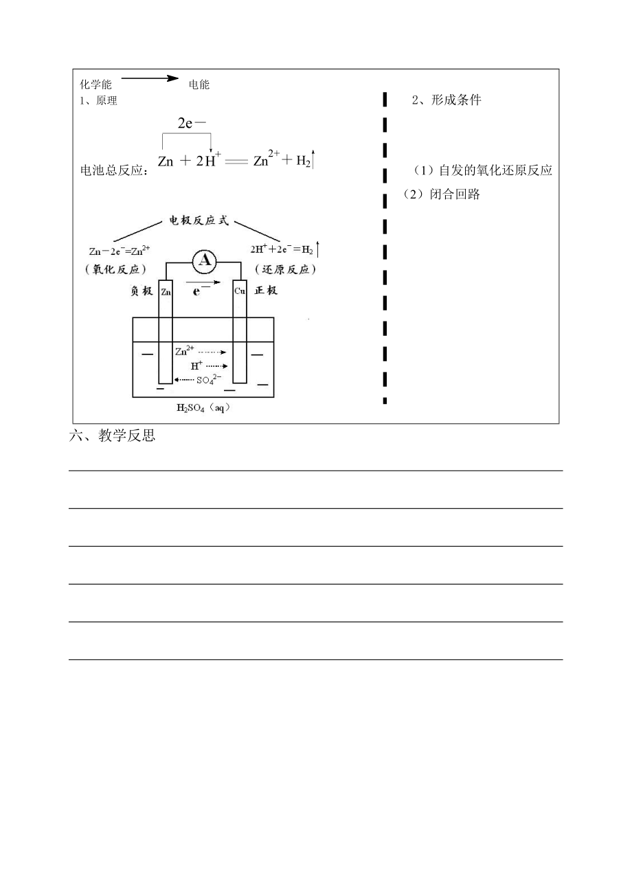 高中化学化学能转化成电能教学设计.doc