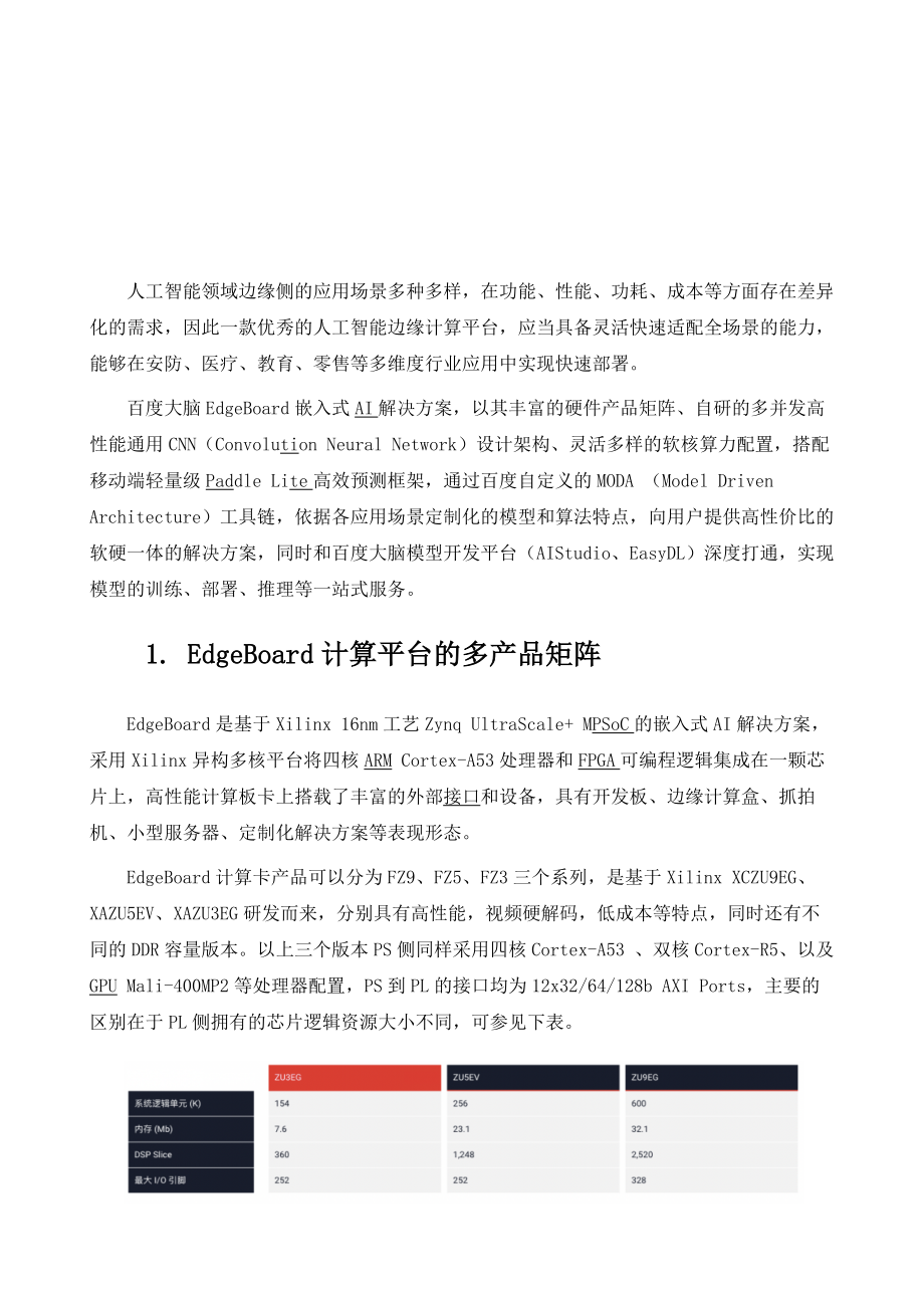 AI边缘计算平台EdgeBoard如何实现灵活、快速部署.doc