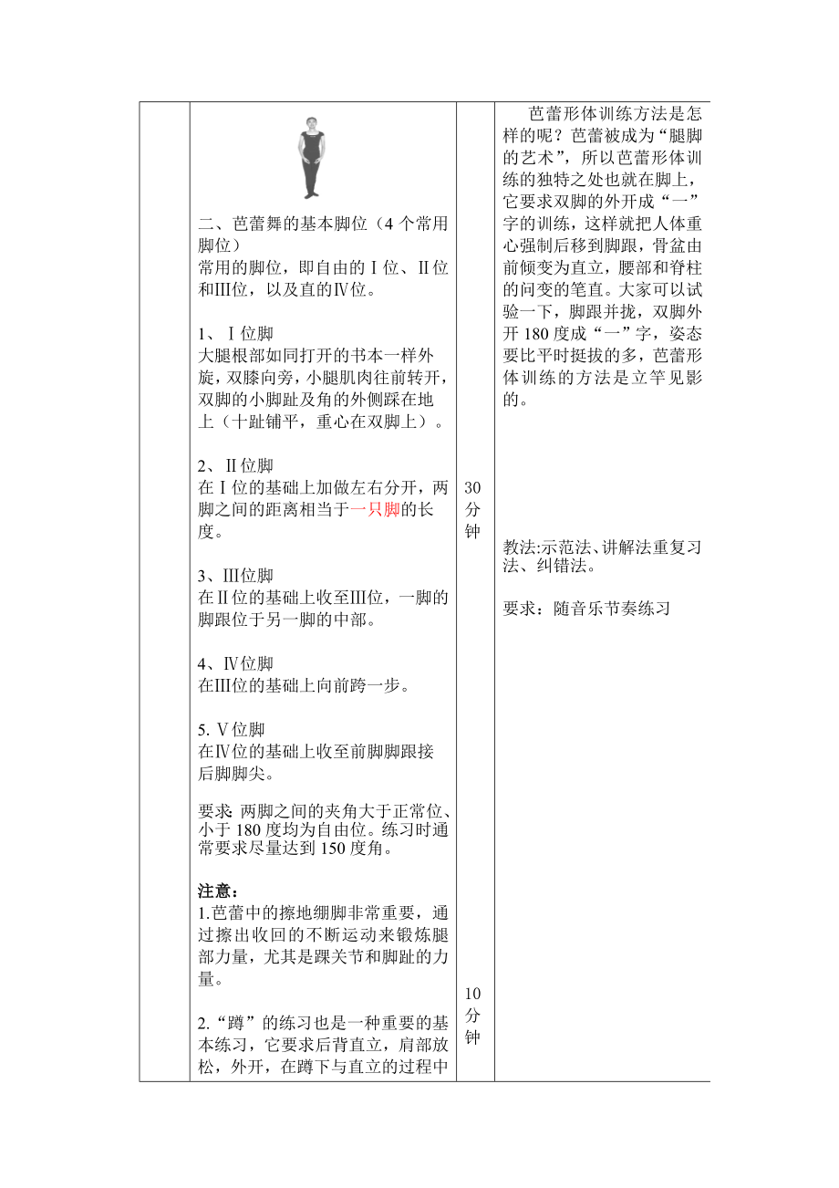 《空乘人员形体及体能训练》教案.doc