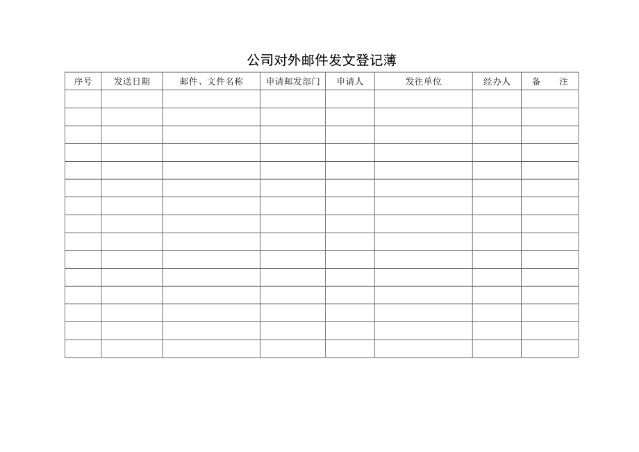 办公表格大全[推荐].doc